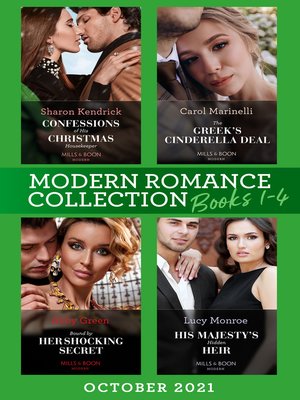 cover image of Modern Romance, October 2021, Books 1-4